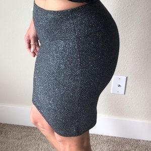 Black and Silver Sparkly Skirt